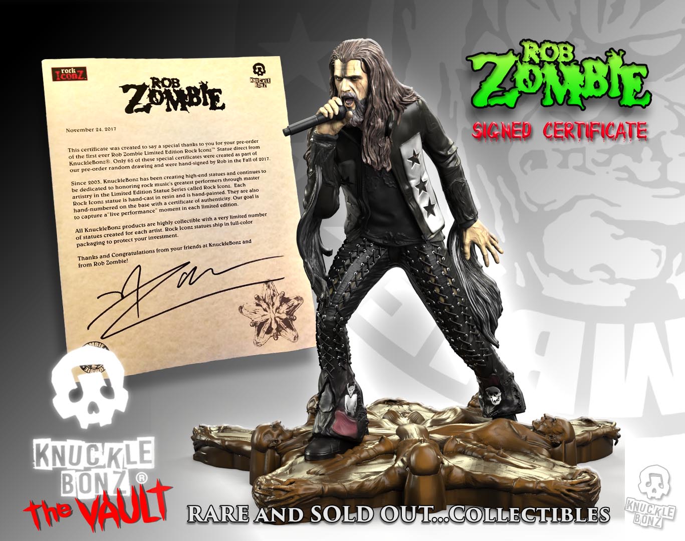 Rob Zombie KnuckleBonz Statue Edition #0001 of 3000 Now Live in The VAULT